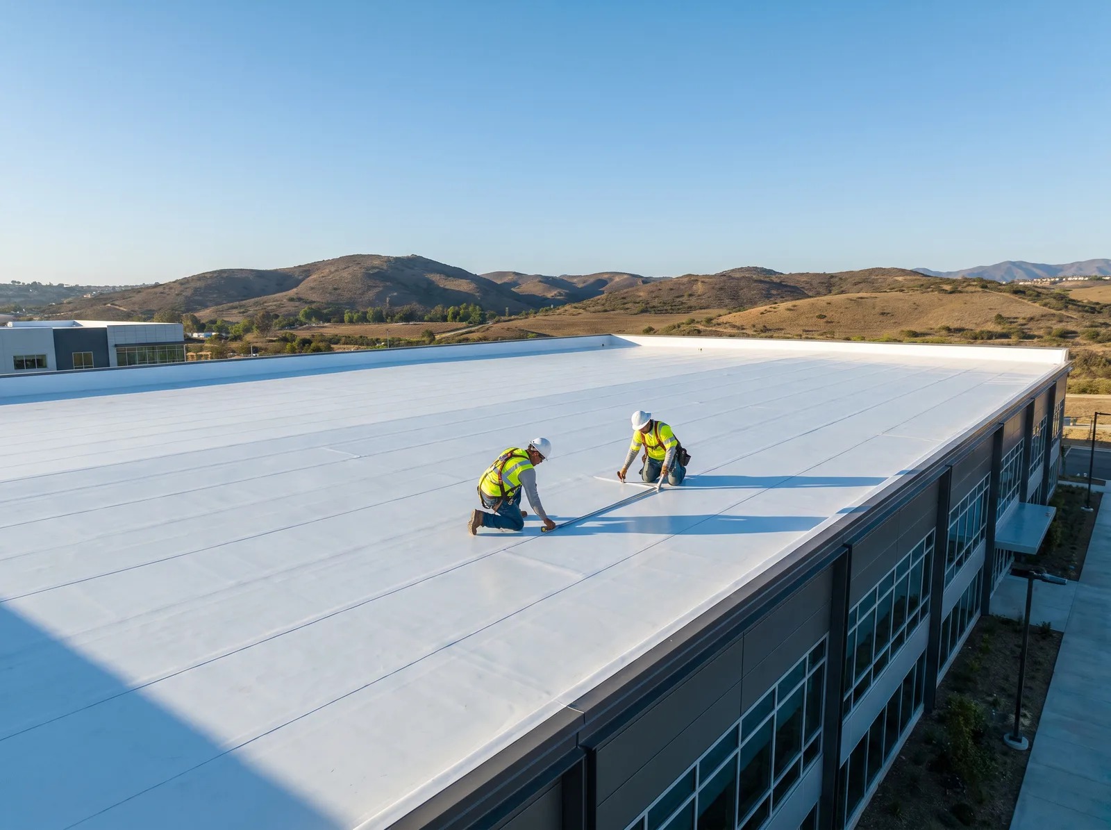 Commercial roof inspection in San Diego County